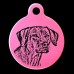 Rhodesian Ridgeback Engraved 31mm Large Round Pet Dog ID Tag